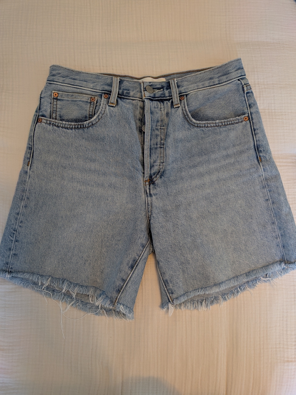 Denim Forum Yoko Mid Thigh Shorts